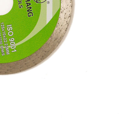 alta qualità 5inch 125×1.2/1.8×10×22.23mm Rim Diamond Blade For General Purpose continuo, ceramico, di marmo e concreto