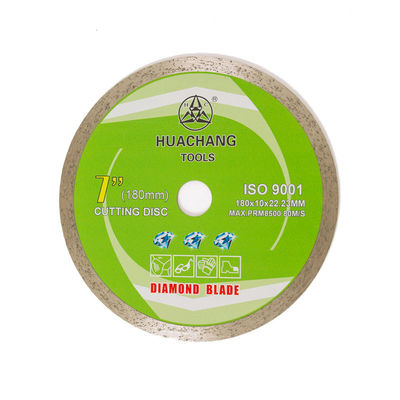 La stampa fredda 7inch 180×1.6/2.2×10×22.23mm Rim Diamond Blade For Ceramic continuo, marmorizza con vita tagliente lunga