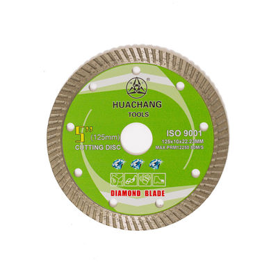 Stampa fredda 5inch “125×1.2/2.0×10×22.23mm Turbo Diamond Blade For General Purpose, ceramico, di marmo e concreto