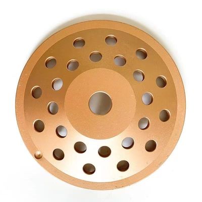 fila saldata laser Diamond Cup Wheel For Concrete, pietra, materiali da costruzione duri di 5inch 125×10T (30×5×7.2) ×22.23mm singola