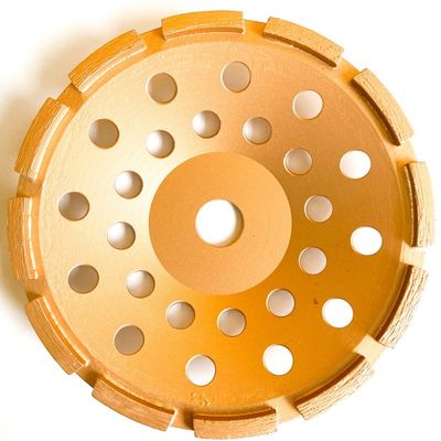 fila saldata laser Diamond Cup Wheel For Concrete, pietra, materiali da costruzione duri di 5inch 125×10T (30×5×7.2) ×22.23mm singola