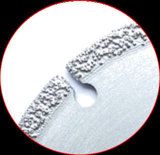 Il vuoto di alta qualità 105×0.5/1.0×5×20×8T ha brasato Diamond Grinding Cutting Disc per il marmo di plastica ceramico della pietra
