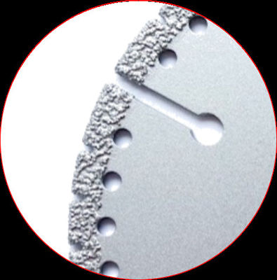 il vuoto di 4.5inch 115×1.4/2.4×8×9T×22.23 ha brasato la qualità di Diamond Grinding Cutting Disc High per il marmo di plastica ceramico della pietra