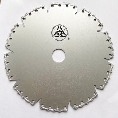 Marmo di plastica ceramico della pietra brasato vuoto di alta qualità 5inch 125×1.4/2.4×8×9T×22.23mm Diamond Grinding Cutting Disc For