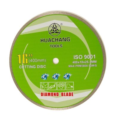 Scopo continuo freddo della stampa 16inch “400×2.6/3.4×10×25.4mm Rim Diamond Blade For For General, ceramico