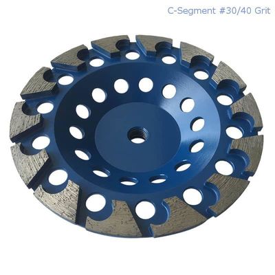 il laser di 180mm ha saldato Diamond Grinding Cup Wheel For segmentato concreto, materiale di pietra e da costruzione