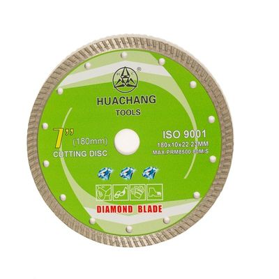 Stampa fredda 6inch “180×1.6/2.6×10×22.23mm Turbo Diamond Blade For General Purpose, ceramico, di marmo e concreto