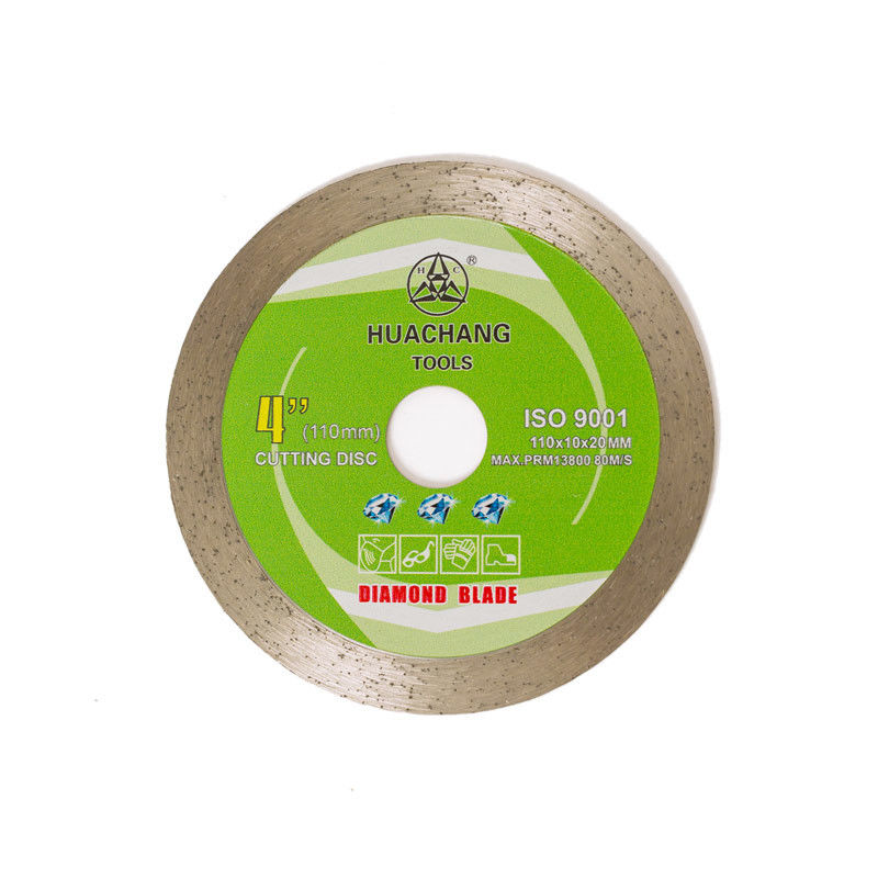 la stampa fredda Rim Diamond Blade For Ceramic continuo di 4.3inch 110×1.2/1.8×10×20mm, marmorizza con vita tagliente lunga