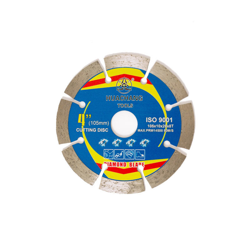Uso generale concreto a 4,5 pollici, pietra e calcestruzzo di alta qualità 105×1.2/1.8×10×20×8T Diamond Blade Hot Press For