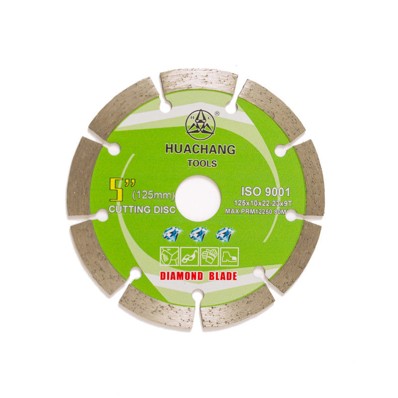 La stampa fredda 5inch 125×1.2/1.8×10×22.23×9T ha segmentato Diamond Blade For General Purpose, la pietra ed il calcestruzzo