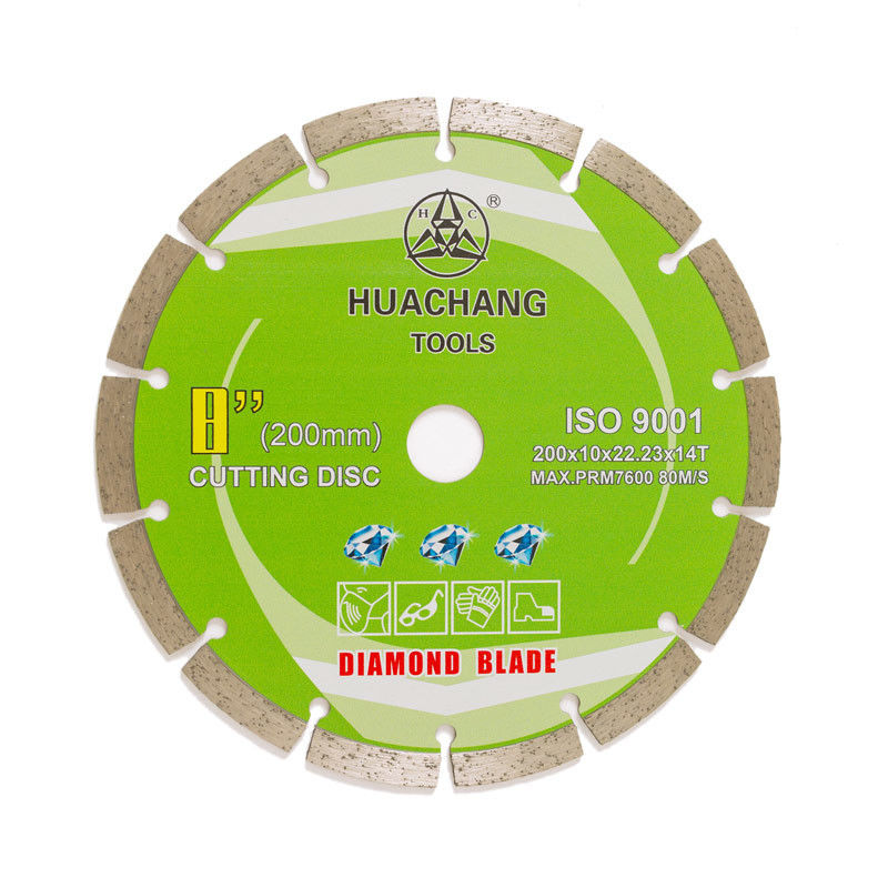 La stampa fredda 8inch 200×1.6/2.2×10×22.23mm×14T ha segmentato Diamond Blade For General Purpose, la pietra ed il calcestruzzo