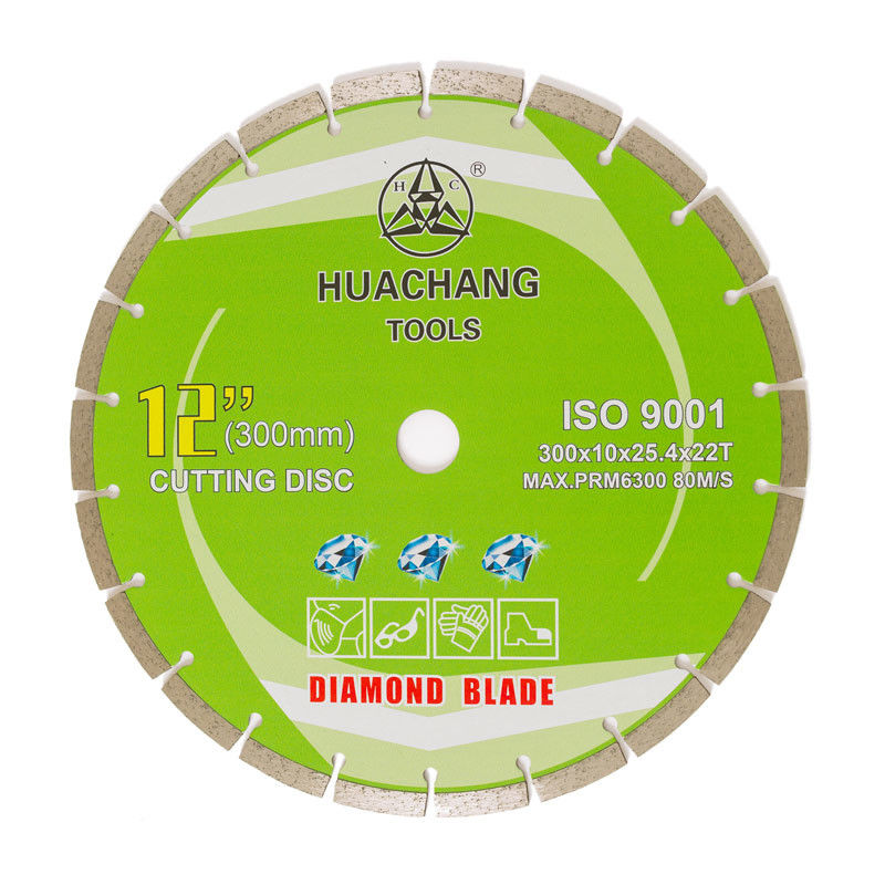 stampa fredda 12inch “Diamond Blade For General Purpose segmentato 300×2.0/3.0×10×25.4×22Tmm, pietra di alta qualità