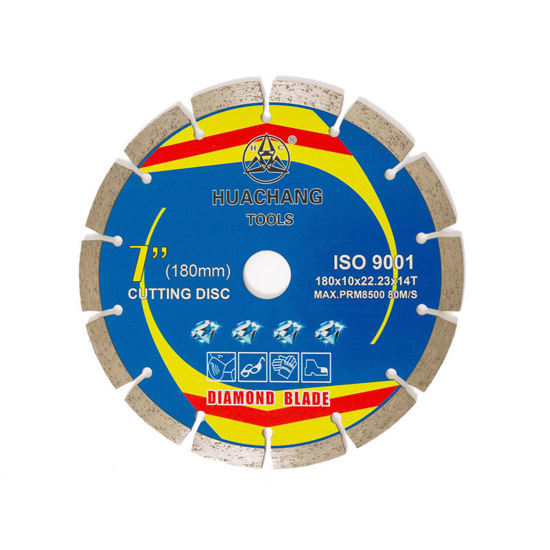 ruota tagliente concreta 180×1.6/2.2×10×22.23×14T per la smerigliatrice 180mm Diamond Tile Cutting Blade