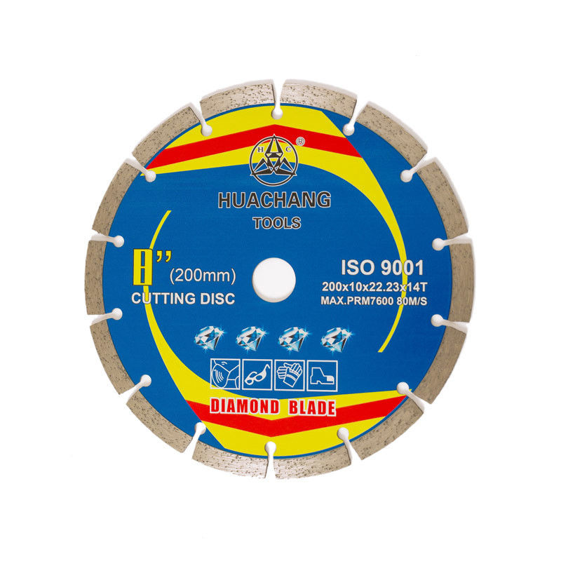 Corpo di acciaio della pressa a caldo 200×1.6/2.2×10×22.23×14T Diamond Saw Blade Diamond Segment &65Mn	Per ceramico, mattonelle, granito, marmo
