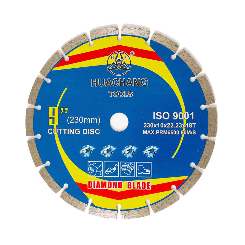 Ruota tagliente concreta della pressa a caldo 230×10×22.23×18T di alta qualità per la smerigliatrice Diamond Tile Cutting Blade