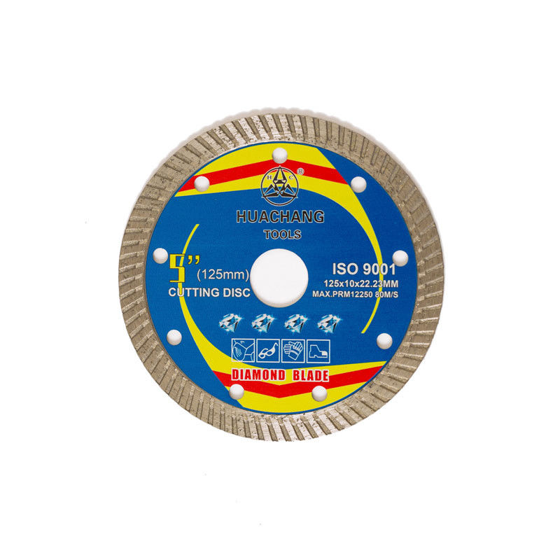 Corpo di acciaio di Diamond Blade 65Mn della porcellana di alta qualità 5inch “125×1.2/2.0×10×22.23mm della pressa a caldo con vita tagliente lunga