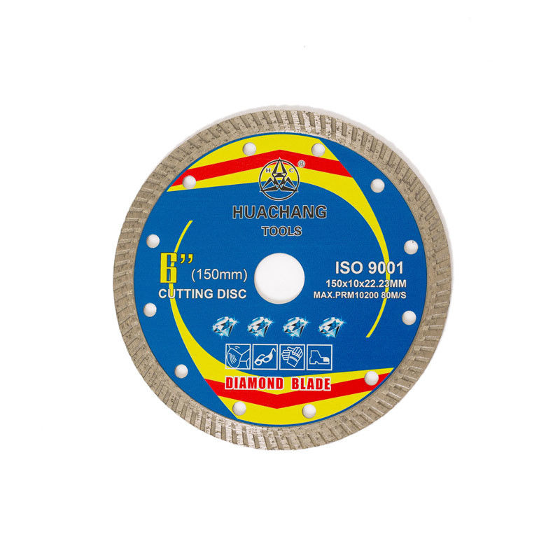 Corpo di acciaio di Diamond Blade 65Mn della porcellana di alta qualità 6inch “150×1.4/2.4×10×22.23mm della pressa a caldo con vita tagliente lunga