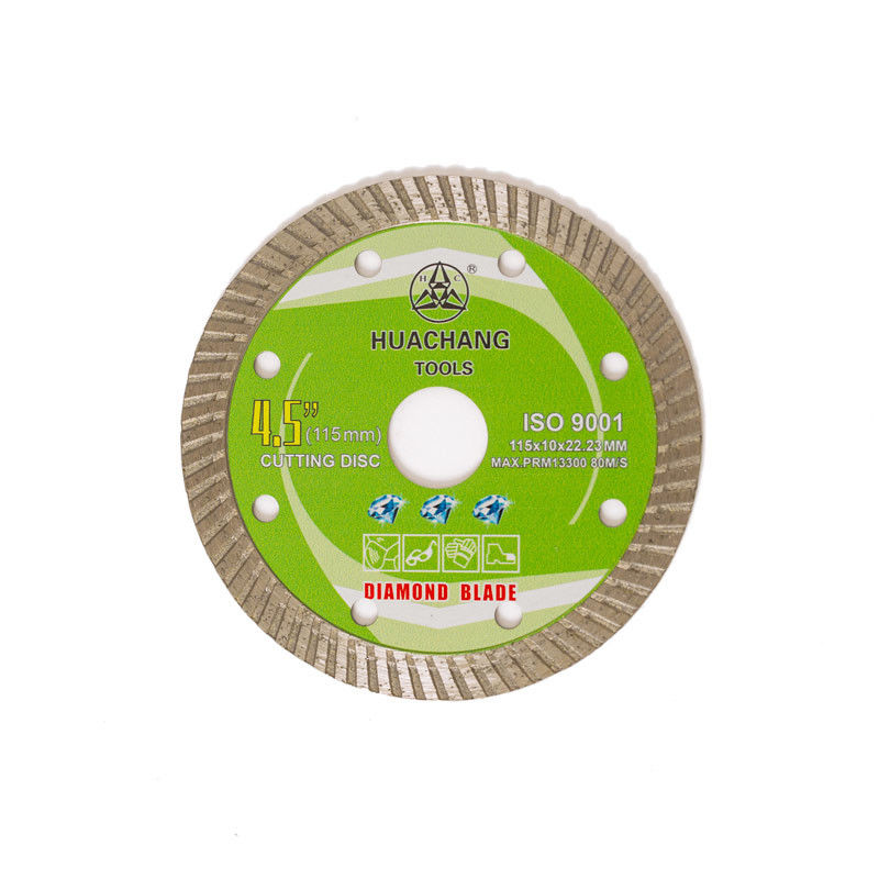 Stampa fredda 4.5inch “115×1.2/2.0×10×22.23mm Turbo Diamond Blade For General Purpose, ceramico, di marmo e concreto