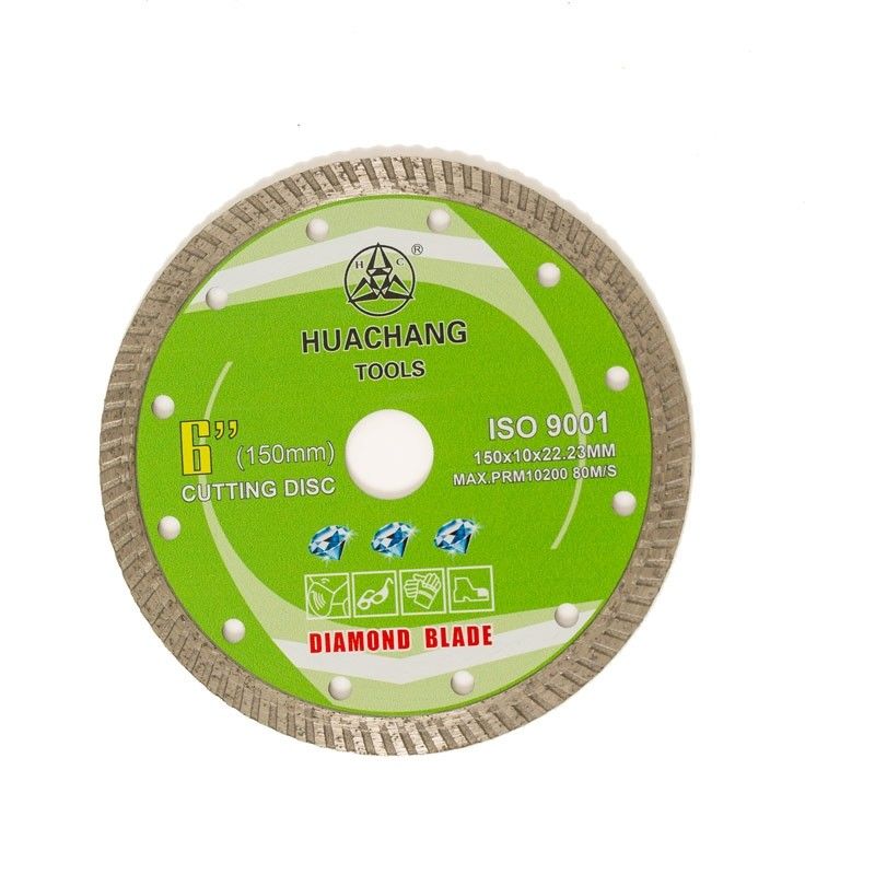 Alta qualità della stampa 6inch freddo “150×1.4/2.4×10×22.23mm Turbo Diamond Blade per tutti gli usi, ceramico, di marmo