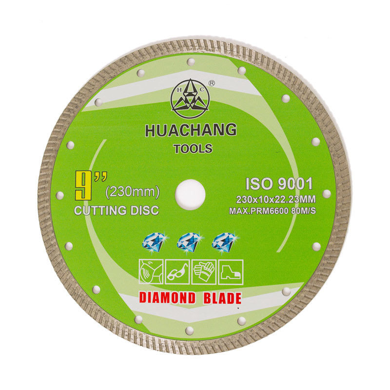 Stampa fredda 9inch “230×1.8/3.0×10×22.23mm Turbo Diamond Blade For General Purpose, ceramico, di marmo e concreto