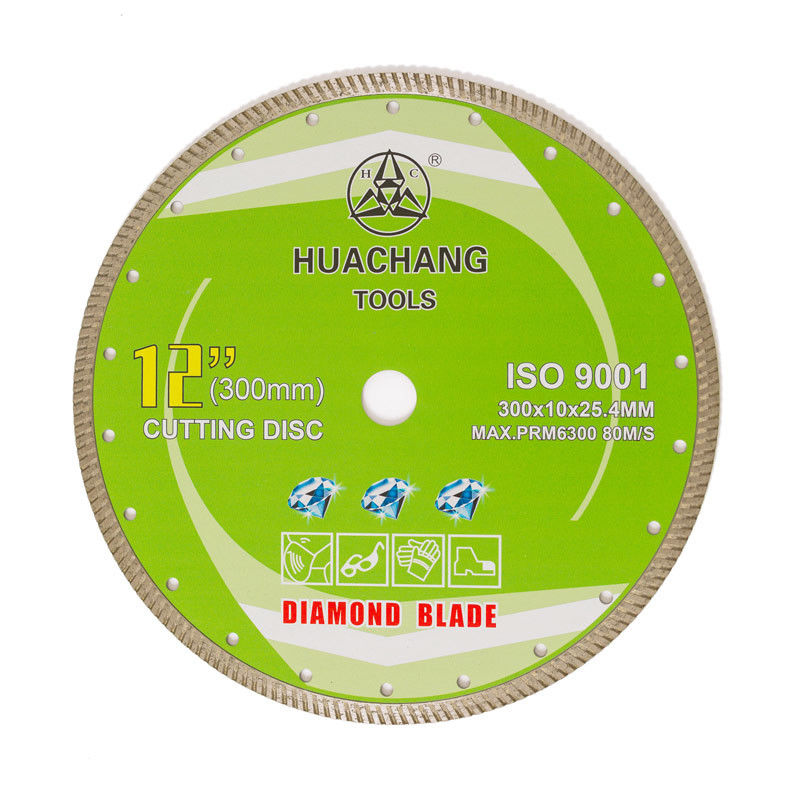 Turbo a 10 pollici Diamond Blade 300mm 250mm Diamond Cutting Disc a 12 pollici annoiato 25.4mm