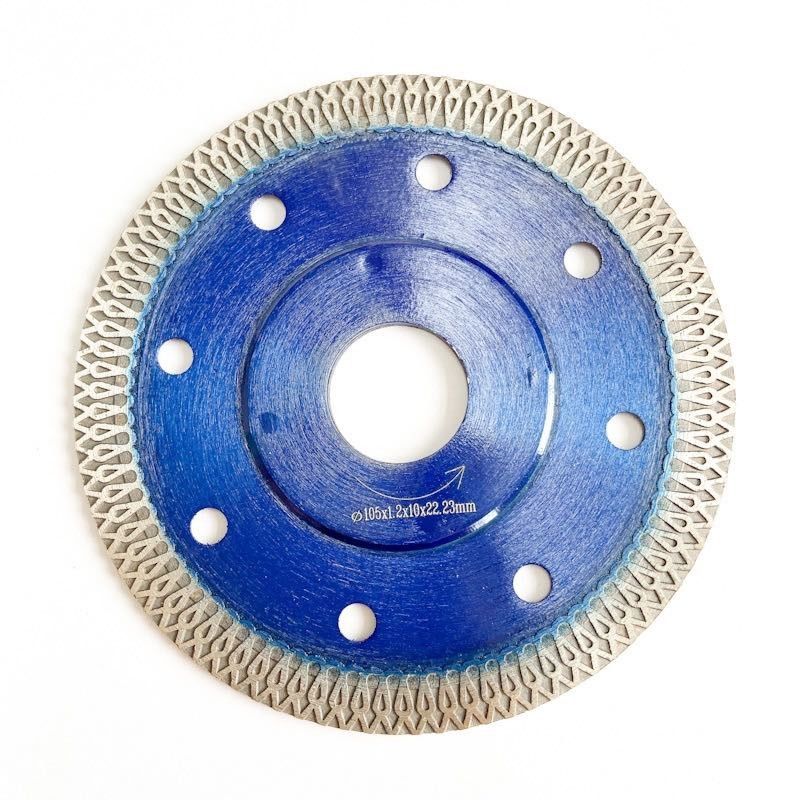 Scopo circolare blu della pressa a caldo 4inch 105x0.8/1.2x10x20mm Diamond Saw Blade For General di alta qualità, ceramico, mattone