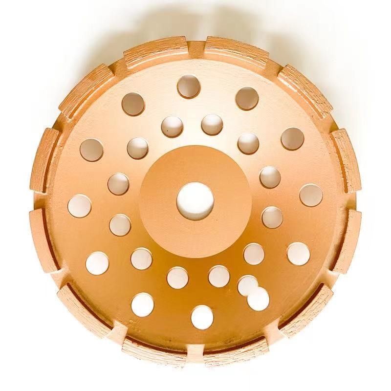 Il laser della fabbrica 7inch ha saldato la ruota per concreto, la pietra, materiali da costruzione duri di 180mm Diamond Single Row Grinding Cup