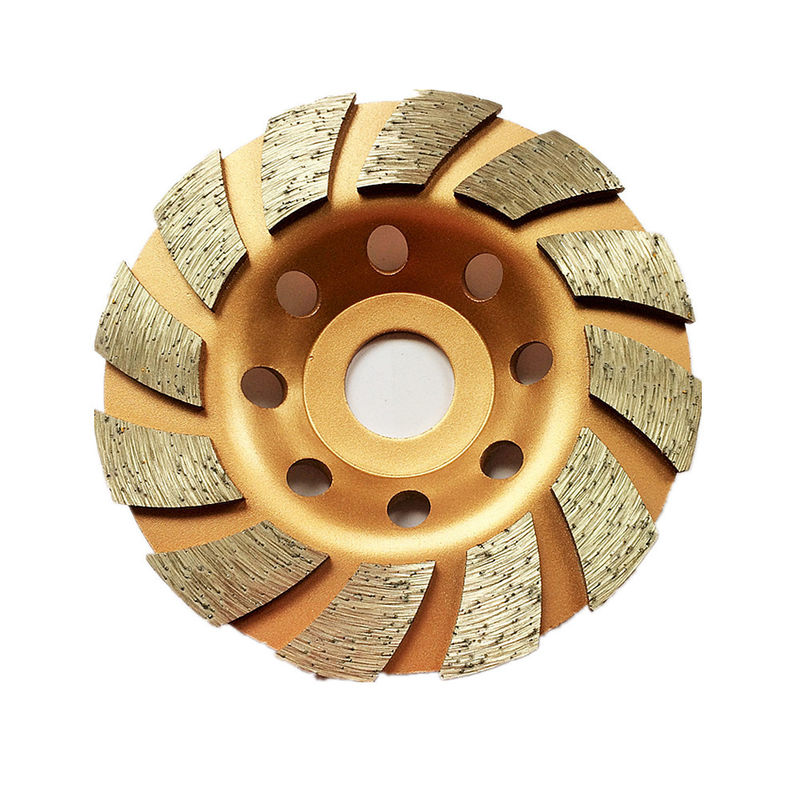 il laser 4.5inch ha saldato Diamond Turbo Grinding Cup Wheel segmentato 115mm per calcestruzzo, la pietra, materiale da costruzione