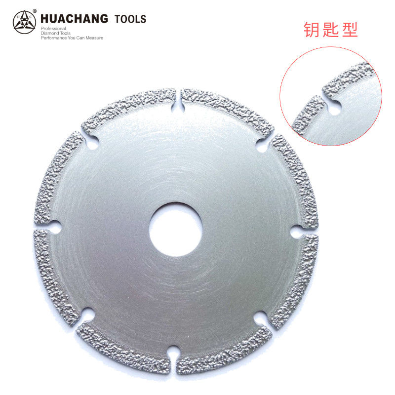 Marmo di plastica ceramico della pietra brasato vuoto a 4 pollici di 105×1.0/1.5×5×20×8T Diamond Grinding Cutting Disc For di alta qualità “