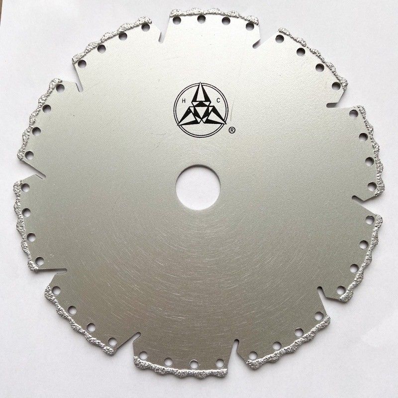 Marmo di plastica ceramico della pietra brasato vuoto di alta qualità 5inch 125×1.4/2.4×8×9T×22.23mm Diamond Grinding Cutting Disc For