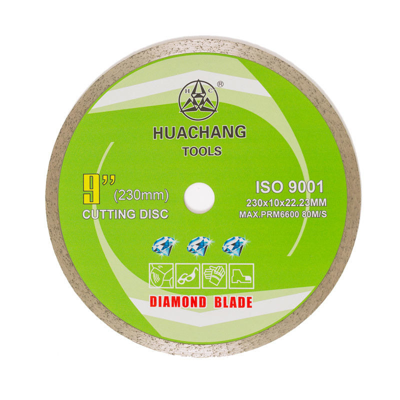 stampa fredda di alta qualità 9inch 230×1.8/2.6×10×22.23mm Rim Diamond Blade For General Purpose continuo, ceramico, di marmo