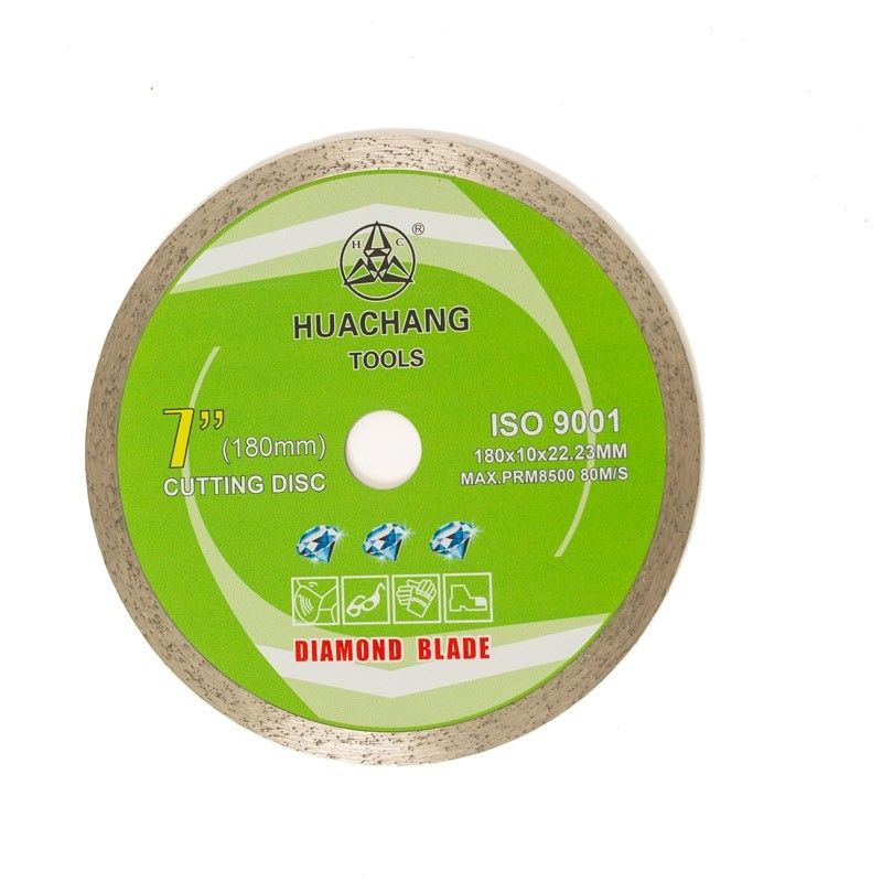 stampa fredda di alta qualità 7inch 180×1.6/2.2×10×22.23mm Rim Diamond Blade For Ceramic continuo, marmo